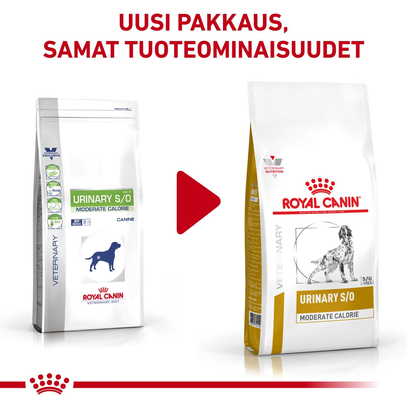 Royal Canin Veterinary Diets Urinary S/O Moderate Calorie koiran kuivaruoka