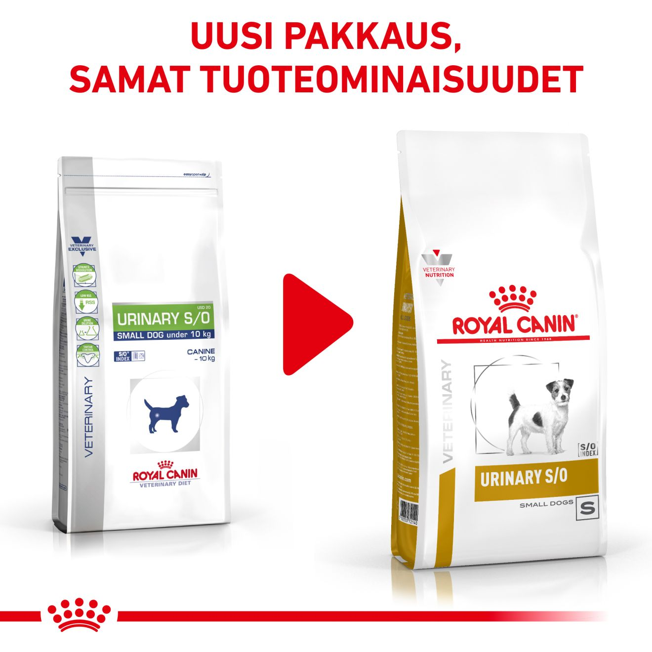 Royal Canin Veterinary Diets Urinary S/O Small Dog koiran kuivaruoka