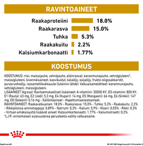 Royal Canin Veterinary Diets Urinary U/C Low Purine koiran kuivaruoka