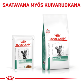 Royal Canin Veterinary Diets Weight Management Diabetic Slices In Gravy Pouch 12x85g kissan märkäruoka