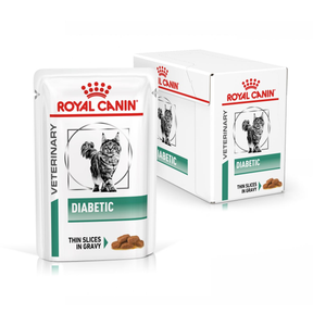 Royal Canin Veterinary Diets Weight Management Diabetic Slices In Gravy Pouch 12x85g kissan märkäruoka