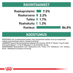 Royal Canin Veterinary Diets Weight Management Satiety Thin Slices In Gravy Pouch 12x85g kissan märkäruoka