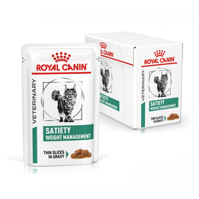 Royal Canin Veterinary Diets Weight Management Satiety Thin Slices In Gravy Pouch 12x85g kissan märkäruoka