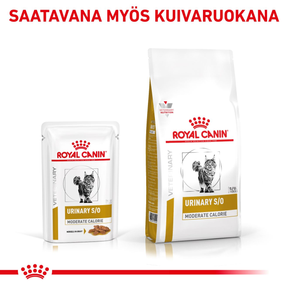 Royal Canin Veterinary Diets Urinary S/O Moderate Calorie Morcels in Gravy Pouch 12x85g kissan märkäruoka