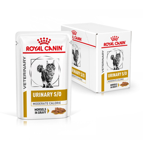 Royal Canin Veterinary Diets Urinary S/O Moderate Calorie Morcels in Gravy Pouch 12x85g kissan märkäruoka