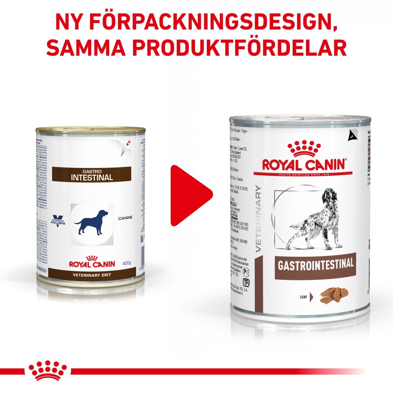 Royal Canin Veterinary Diets Gastrointestinal Loaf Can koiran märkäruoka