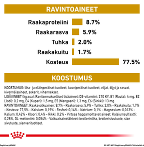 Royal Canin Veterinary Diets Urinary S/O Ageing 7+ 12x85g koiran märkäruoka