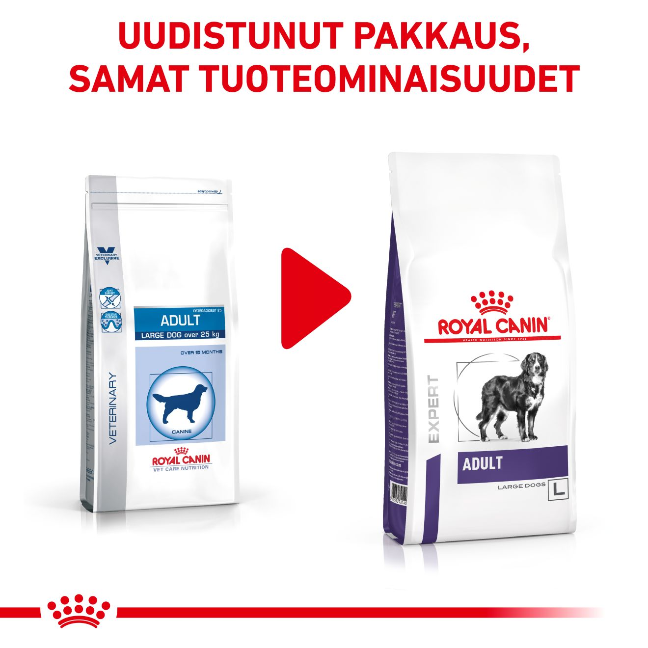 Royal Canin Veterinary Diets Health Management Adult Large Dog koiran kuivaruoka