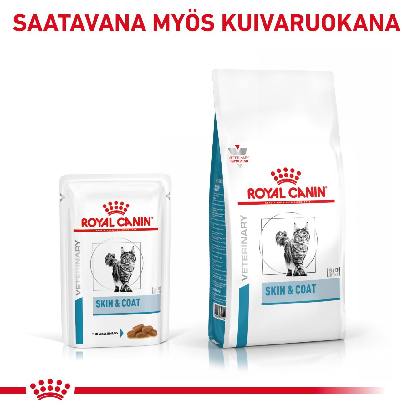 Royal Canin Veterinary Diets Derma Skin & Coat Pouch 12x85g kissan märkäruoka