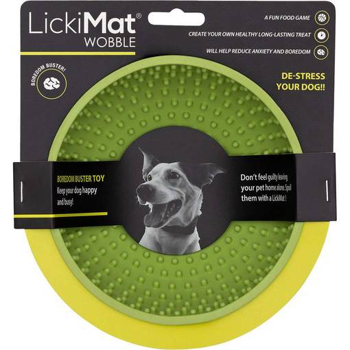LickiMat Wobble, vihreä - Aktivointikulho ruokintaan tai ajanvietteeksi, TARJOUS -25 %