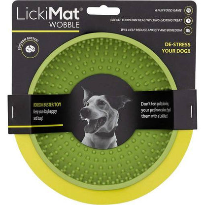 LickiMat Wobble, vihreä - Aktivointikulho ruokintaan tai ajanvietteeksi, TARJOUS -25 %