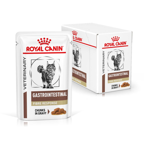 Royal Canin Veterinary Diets Gastrointestinal Fibre Response Morcels in Gravy Pouch 12x85g kissan märkäruoka