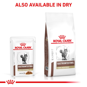 Royal Canin Veterinary Diets Gastrointestinal Fibre Response Morcels in Gravy Pouch 12x85g kissan märkäruoka