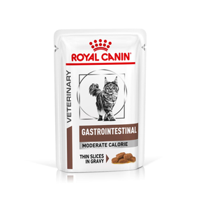 Royal Canin Veterinary Diets Gastrointestinal Moderate Calorie Slices In Gravy 12x85g kissan märkäruoka