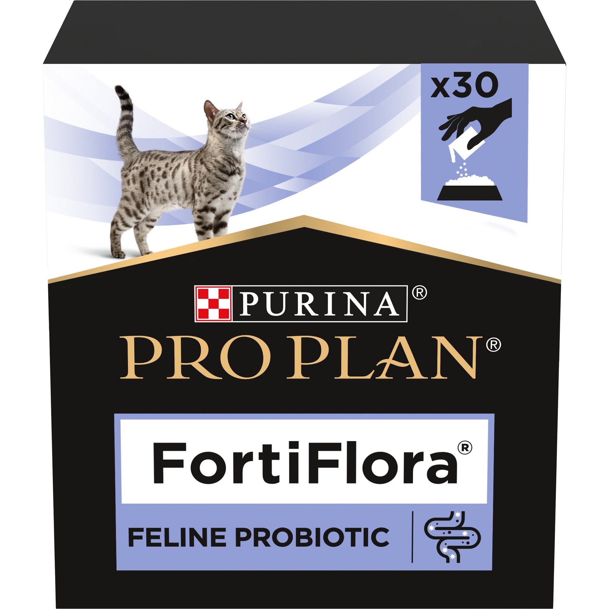PURINA® PRO PLAN® Veterinary Diets - Fortiflora® maitohappobakteerivalmiste kissoille.