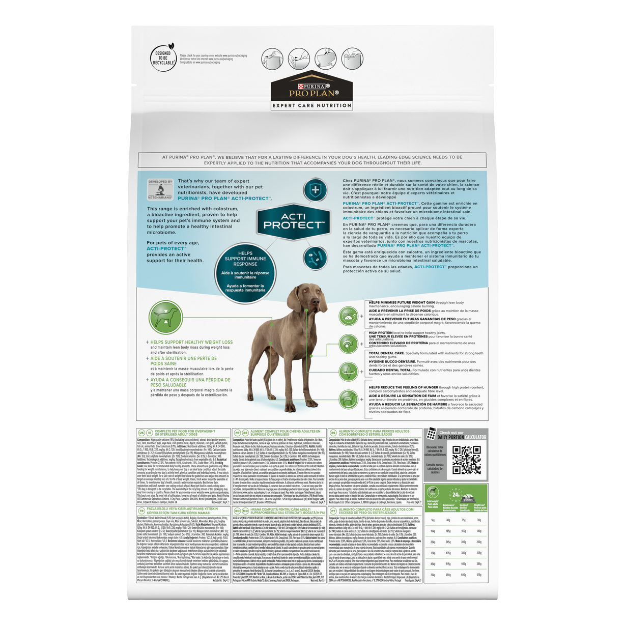 PURINA® PRO PLAN® Expert Care Nutrition - Acti-Protect™ Light/Sterilised.